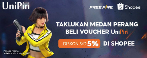 Taklukan Medan Perang dengan Voucher UniPin – Promo Diskon 5% di 3.3 Sale Shopee